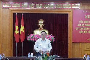 Trưởng ban Tuyên giáo và Dân vận Trung ương làm việc tại Lạng Sơn