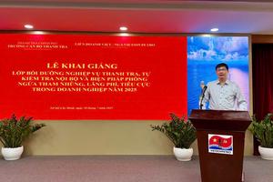 Hơn 70 học viên tham gia khoá bồi dưỡng Kỹ năng phòng ngừa tham nhũng, lãng phí và thanh tra, kiểm tra nội bộ tại doanh nghiệp