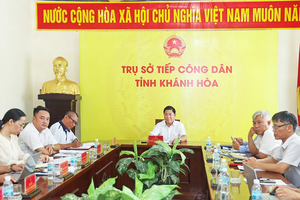Chủ tịch UBND tỉnh Khánh Hòa tiếp công dân định kỳ tháng 7