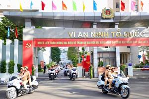 Ra quân cao điểm đảm bảo an ninh trật tự chào mừng đại hội Đảng các cấp