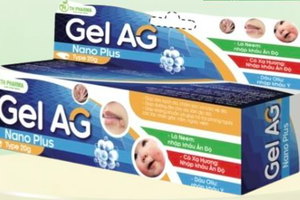 Đình chỉ lưu hành, thu hồi trên toàn quốc lô sản phẩm Gel AG Nano TP Plus