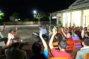Thanh Hóa: Họp dân ban đêm, 4 ngày hoàn tất mặt bằng cho 1 dự án