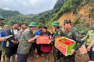 Tập trung khắc phục hậu quả mưa lũ, lũ quét, sạt lở đất tại 3 tỉnh Điện Biên, Sơn La, Nghệ An