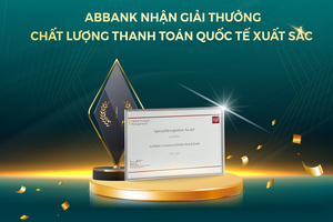 ABBANK được Wells Fargo vinh danh ngân hàng có chất lượng thanh toán quốc tế xuất sắc