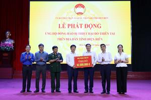 Điện Biên phát động ủng hộ đồng bào bị thiệt hại do thiên tai