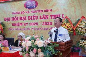 Cao Bằng: Đại tướng Trịnh Văn Quyết dự Đại hội đại biểu Đảng bộ xã Nguyên Bình