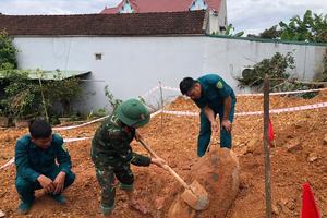 Thanh Hoá: Nổ hủy thành công quả bom còn sót lại sau chiến tranh