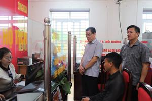 Cao Bằng: Phó Bí thư Thường trực Tỉnh ủy kiểm tra công tác vận hành chính quyền 2 cấp