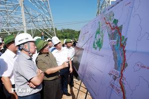 Thủ tướng kiểm tra, đôn đốc triển khai Dự án Đường dây tải điện 500kV Lào Cai-Vĩnh Yên