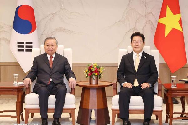 Tổng Bí thư Tô Lâm hội đàm với Tổng thống Hàn Quốc Lee Jae Myung