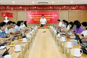 Đoàn công tác Bộ Giáo dục và Đào tạo kiểm tra tại Cao Bằng