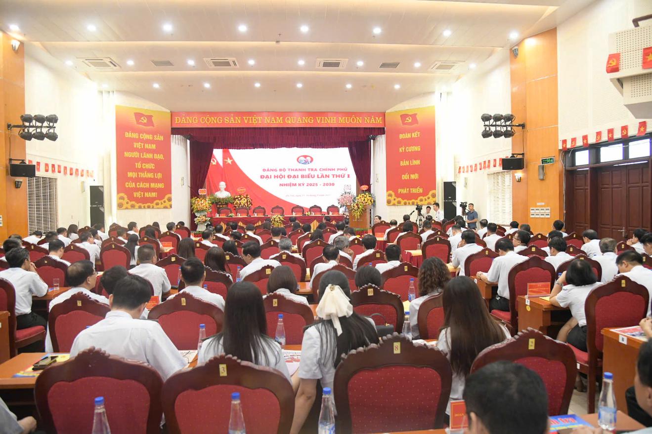 Phiên thứ nhất Đại hội Đảng bộ Thanh tra Chính phủ nhiệm kỳ 2025-2030: Thông qua nhiều nội dung quan trọng