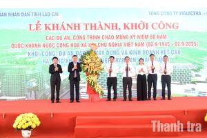 Tổng Thanh tra Đoàn Hồng Phong dự khởi công 6 dự án trọng điểm tại Lào Cai
