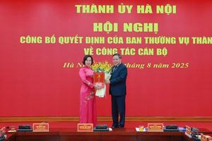 Hà Nội công bố quyết định của Ban Thường vụ Thành ủy về công tác cán bộ