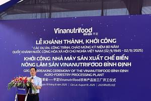 Khởi công nhà máy Vinanutrifood Bình Định, thúc đẩy chuỗi giá trị nông sản miền Trung