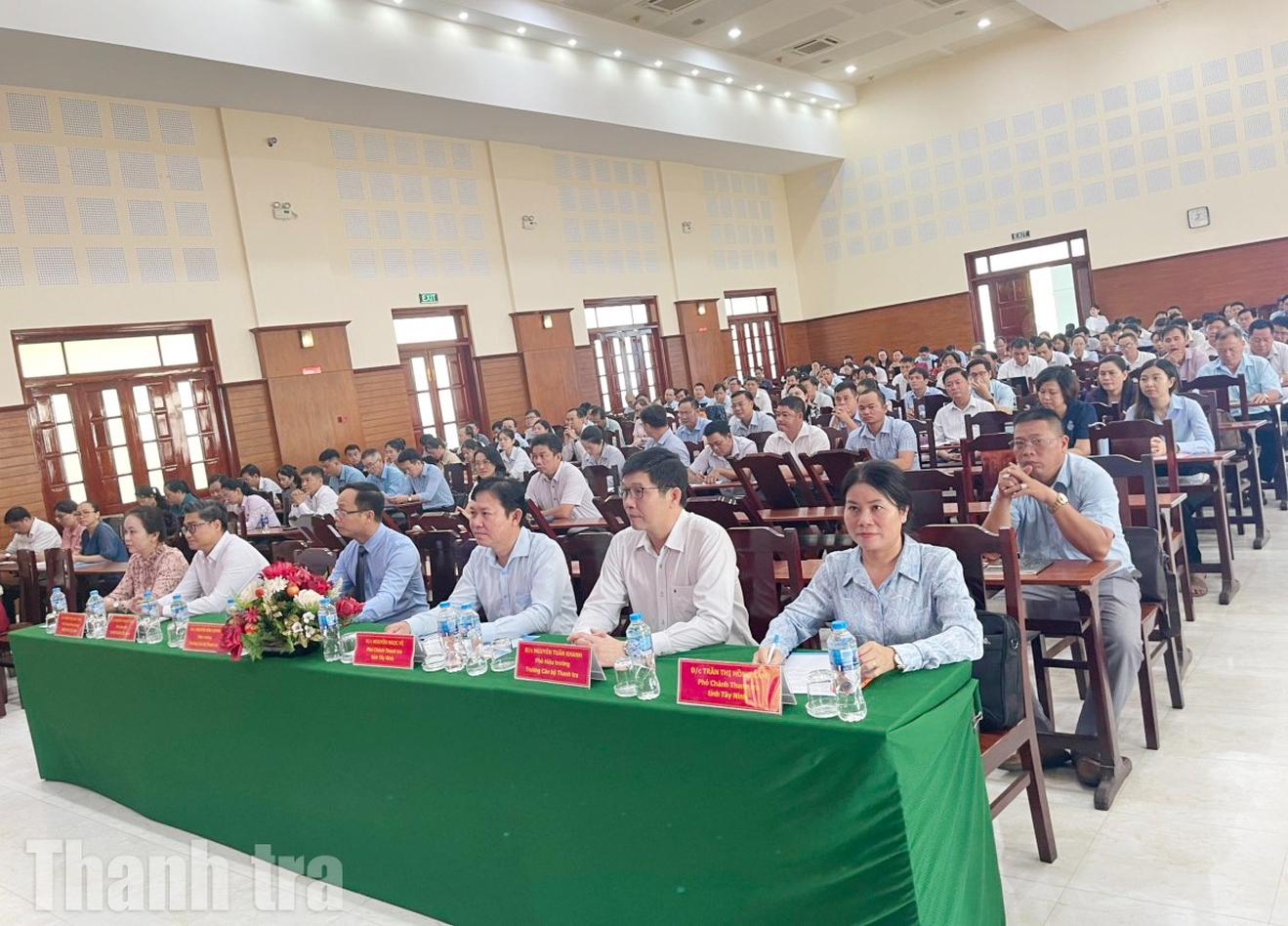 Trường Cán bộ Thanh tra khai giảng lớp bồi dưỡng nghiệp vụ tại Tây Ninh
