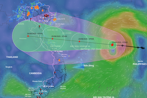 Bão số 5 hướng về Thanh Hóa - Quảng Trị, liên tục tăng cấp