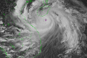 Bão số 5 di chuyển nhanh, đi vào các tỉnh từ Thanh Hóa đến Bắc Quảng Trị từ trưa mai 25/8