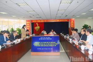 Bộ Khoa học và Công nghệ làm việc với UBND tỉnh Lâm Đồng tháo gỡ khó khăn