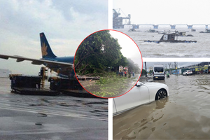Hàng không, đường bộ, đường sắt căng mình ứng phó bão số 5