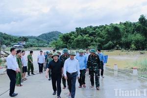 Thanh Hoá: Bí thư Tỉnh uỷ kiểm tra các điểm nước dâng, gây chia cắt cục bộ