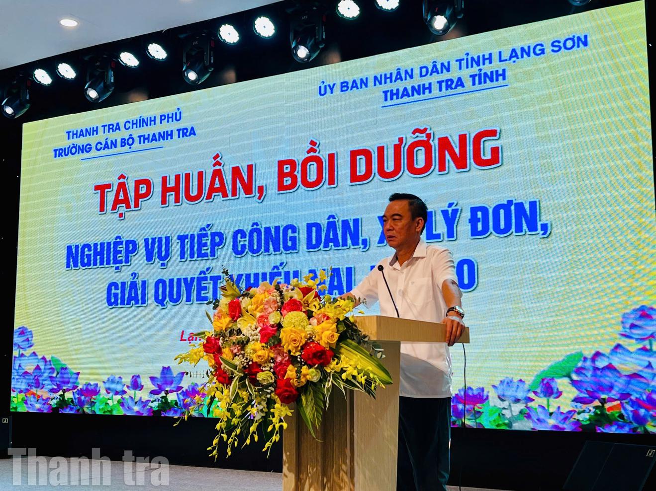 Thanh tra tỉnh Lạng Sơn tổ chức tập huấn, bồi dưỡng nghiệp vụ tiếp công dân, xử lý đơn thư