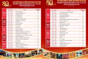 Lịch trình chiếu miễn phí 50 phim Việt và giao lưu cùng nghệ sĩ mừng Quốc khánh 2/9