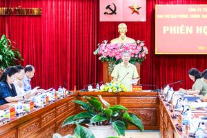 Ban Chỉ đạo Phòng, chống tham nhũng, lãng phí, tiêu cực tỉnh Vĩnh Long họp phiên thứ nhất