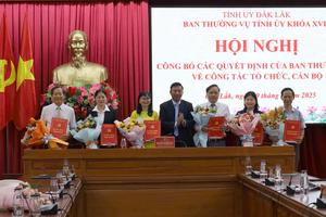 19 cán bộ thuộc Ban Thường vụ Tỉnh ủy Đắk Lắk quản lý nghỉ hưu trước tuổi