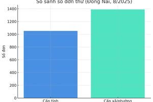 Đồng Nai: Hơn 1.700 lượt công dân được tiếp, khiếu nại đất đai chiếm đa số