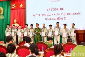 Sơn La có 20 phạm nhân được đặc xá