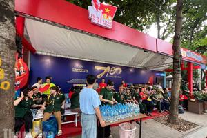 Vị trí 15 "Trạm khách A80" phục vụ người dân xem diễu binh ngày 2/9