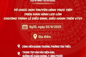 Nhiều hoạt động đặc sắc kỷ niệm 80 năm Quốc khánh 2/9 tại Đồng Nai và TP Hồ Chí Minh