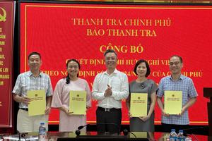 Báo Thanh tra công bố quyết định nghỉ chế độ cho viên chức