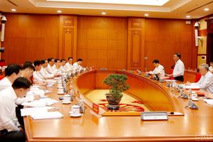 Thường trực Ban Bí thư Trần Cẩm Tú làm việc với Ban Thường vụ Tỉnh ủy Lào Cai về công tác chuẩn bị Đại hội Đảng bộ tỉnh nhiệm kỳ 2025 – 2030