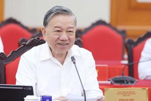 Tổng Bí thư chủ trì cuộc làm việc của Bộ Chính trị với Ban Thường vụ Đảng ủy Mặt trận Tổ quốc