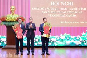 Công bố quyết định của Bộ Chính trị, Ban Bí thư về công tác cán bộ tại TP Đà Nẵng