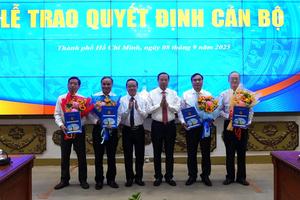 TP HCM công bố loạt nhân sự mới và 27 quyết định nghỉ hưu theo Nghị định 178