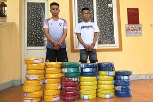 Bắt giữ 2 anh em ruột trộm cắp 44 cuộn dây điện