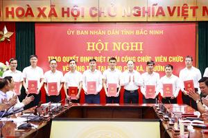 Bắc Ninh biệt phái nhiều cán bộ từ tỉnh về xã làm việc