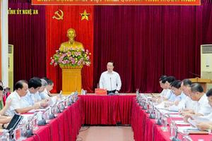 Nghệ An chuẩn bị chu đáo cho Đại hội Đảng bộ tỉnh lần thứ XX