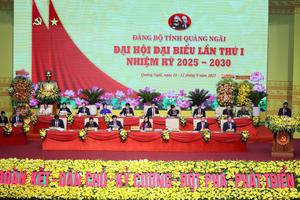 Đại hội Đảng bộ tỉnh Quảng Ngãi tiến hành phiên trù bị và khai trương Trung tâm báo chí