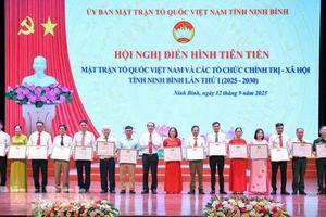 Hội nghị điển hình tiên tiến MTTQ Việt Nam và các tổ chức chính trị - xã hội tỉnh Ninh Bình, lần thứ I