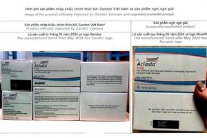 Thanh Hoá: Yêu cầu không kinh doanh, sử dụng thuốc Aclasta có dấu hiệu giả mạo