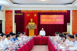 Ban Chấp hành Đảng bộ tỉnh Nghệ An cho ý kiến, quyết định nhiều nội dung quan trọng chuẩn bị Đại hội XX
