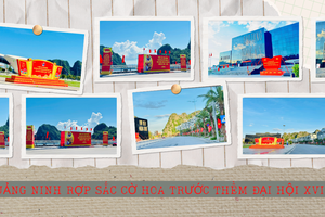 Quảng Ninh rực rỡ cờ hoa chào mừng Đại hội XVI Đảng bộ tỉnh: Khí thế mới, niềm tin mới