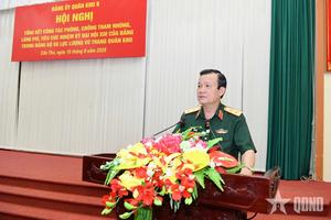 Quân khu 9: Siết chặt kỷ luật, xây dựng cơ chế “bốn không” trong phòng, chống tham nhũng, lãng phí, tiêu cực