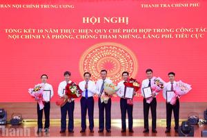 Nhiều tập thể, cá nhân của Ban Nội chính Trung ương  và Thanh tra Chính phủ được khen thưởng