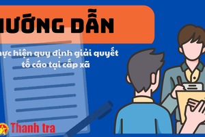 Hướng dẫn quy định giải quyết tố cáo tại cấp xã