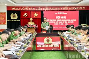 Công an tỉnh Tuyên Quang: Đảm bảo an ninh, an toàn Đại hội đại biểu Đảng bộ tỉnh nhiệm kỳ 2025 - 2030